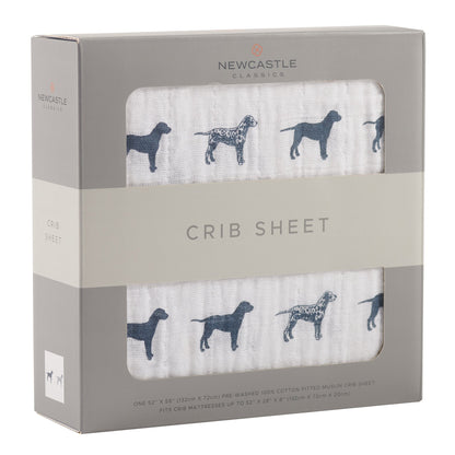 Dalmatian Cotton Muslin Crib Sheet